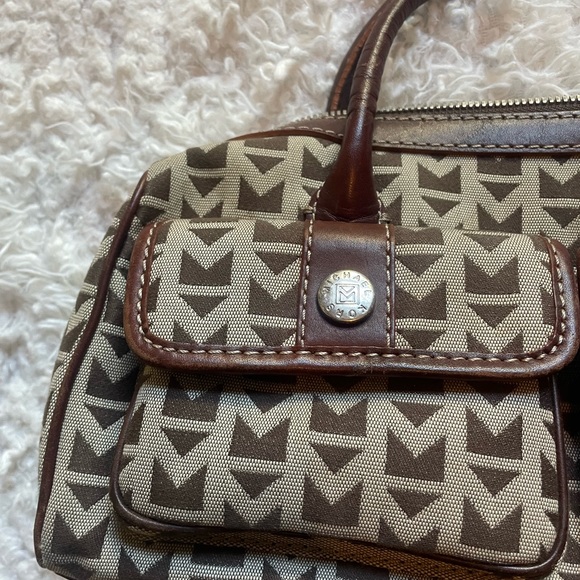 Michael Kors Logo Fabric & Leather Handbag - Picture 3 of 8